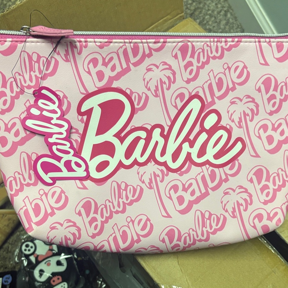 Barbie Pink Logo Cosmetic Case